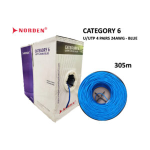 Cáp mạng Norden Cat6 UTP 24AWG 305m – 120-40001104BL