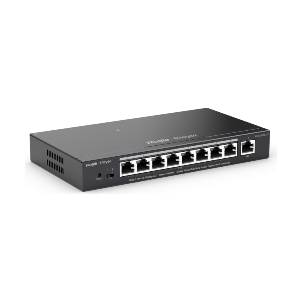 Switch PoE Reyee RG-ES209GC-P 9 cổng Gigabit
