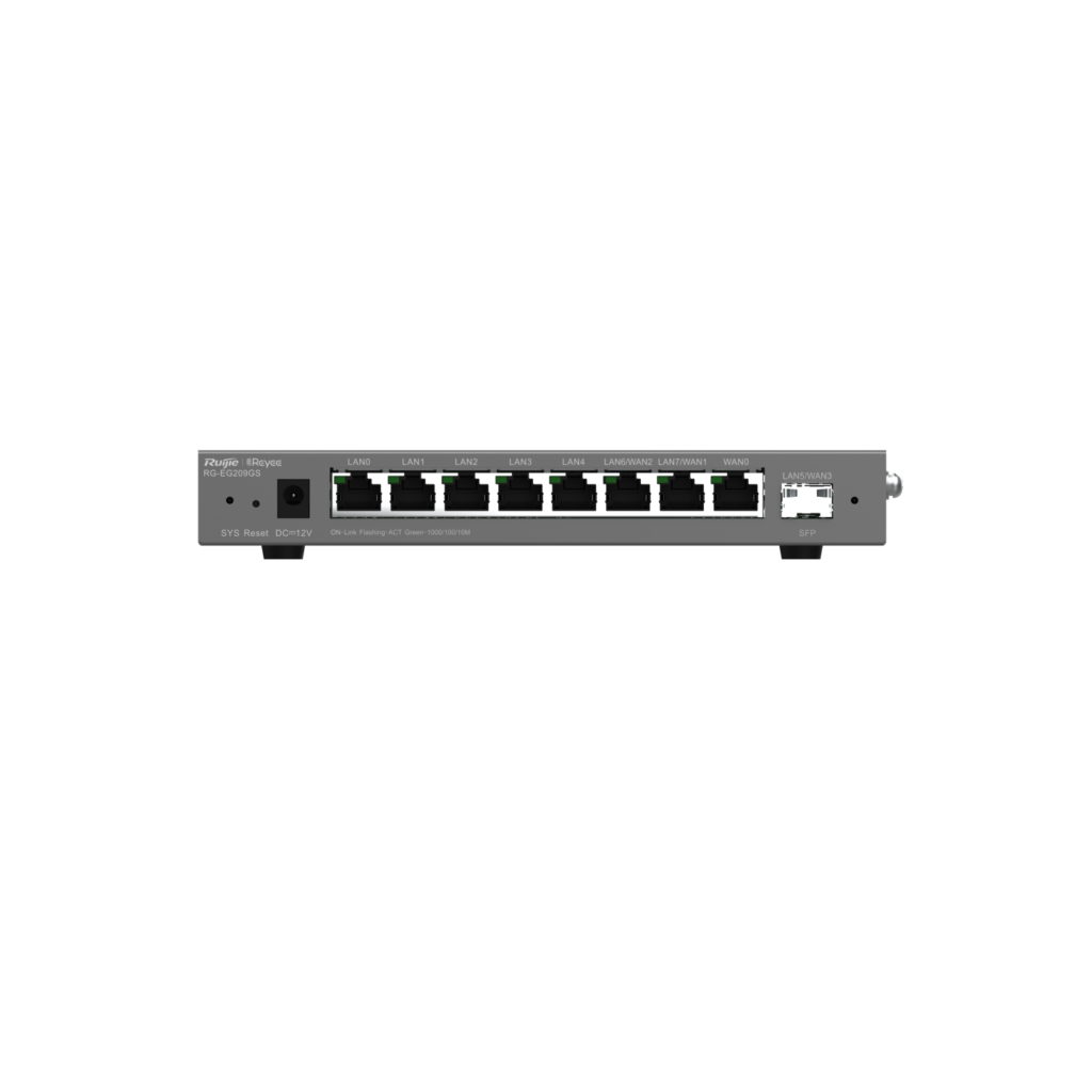Router cân bằng tải Ruijie Reyee RG-EG209GS 8 cổng Gigabit, 1 cổng SFP