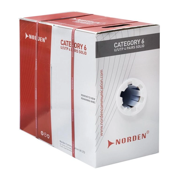 Cáp mạng Norden Cat6 U/UTP 23AWG 4 Pair 113-40001104BL
