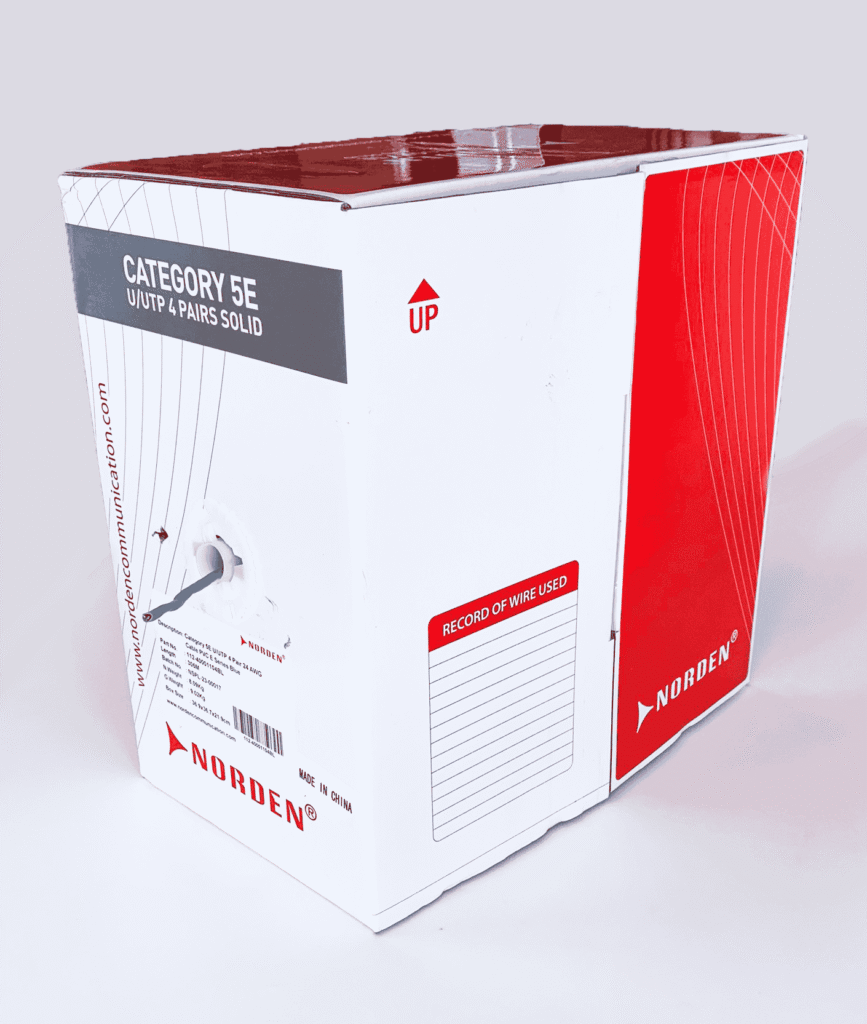 Cáp mạng Norden Cat5e U/UTP 24AWG 4 Pair 112-40001104BL